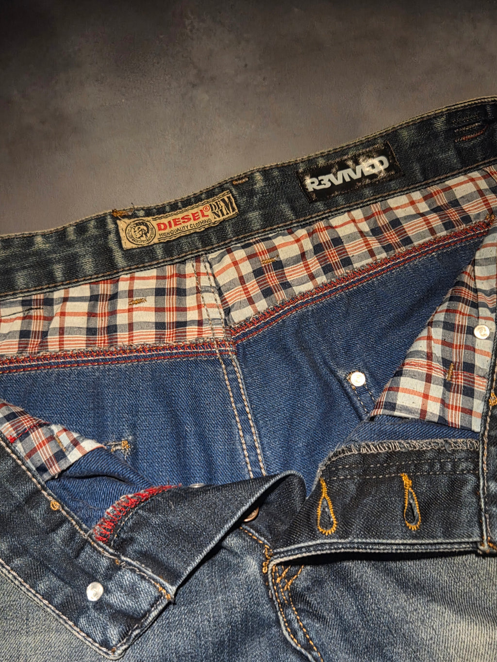 Custom R3VIVED bootcut jeans "diesel"