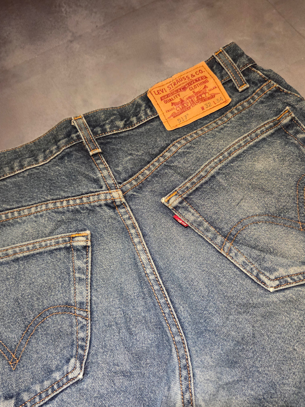 Custom levi's 517 bootcut jeans "R3VIVED"