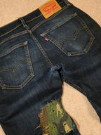 Levis 512 custom bootcut jeans