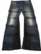 Custom bootcut jeans builder (blue)