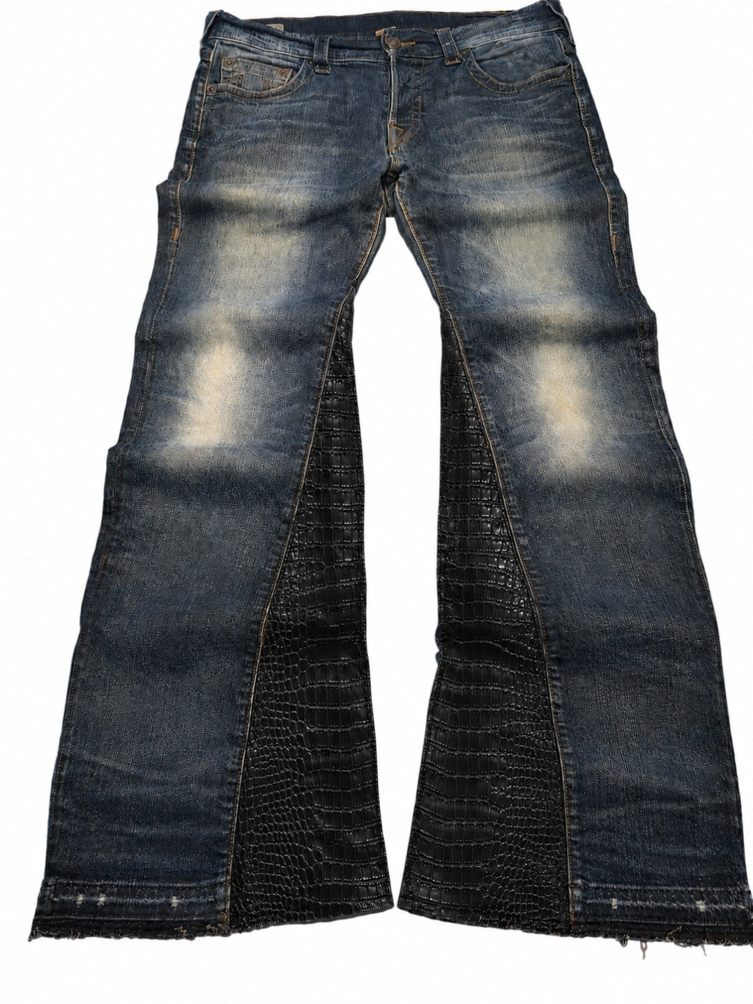 Custom bootcut jeans builder (blue)