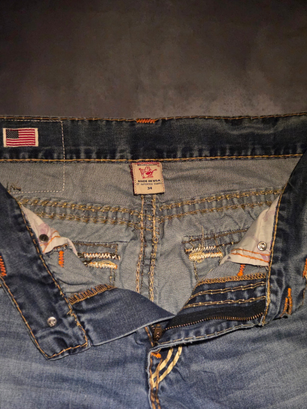 Custom R3VIVED bootcut jeans "true religion"
