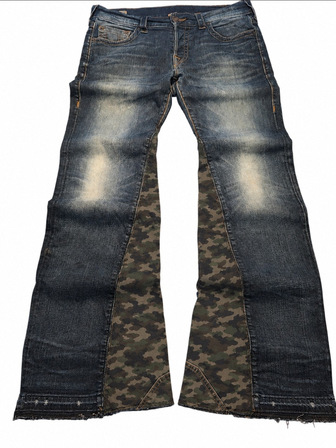 Custom bootcut jeans builder (blue)