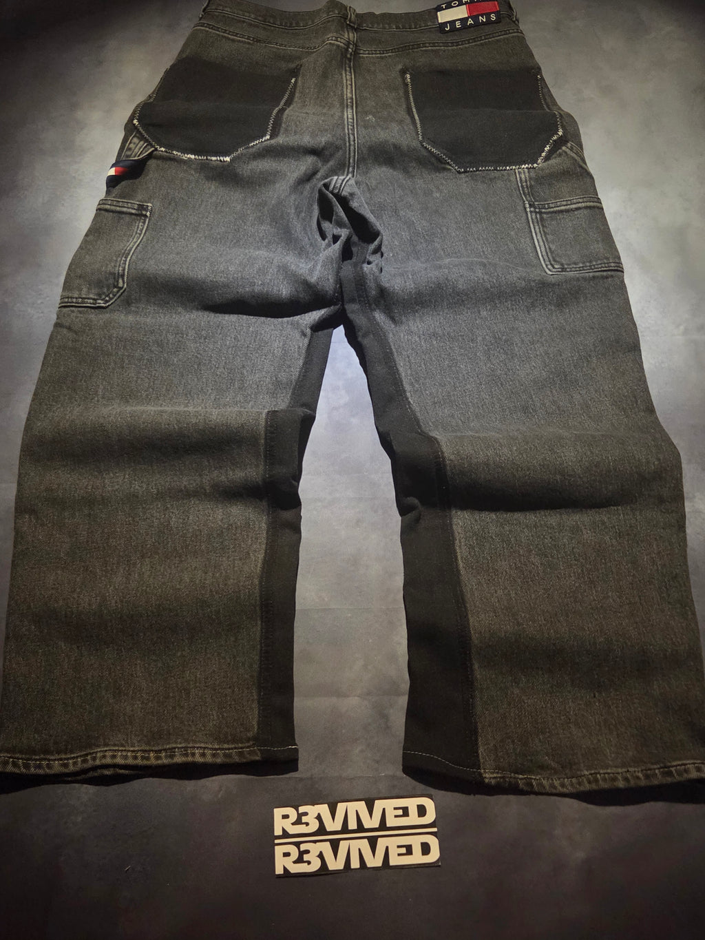 Custom R3VIVED baggy jeans "tommy hilfiger"