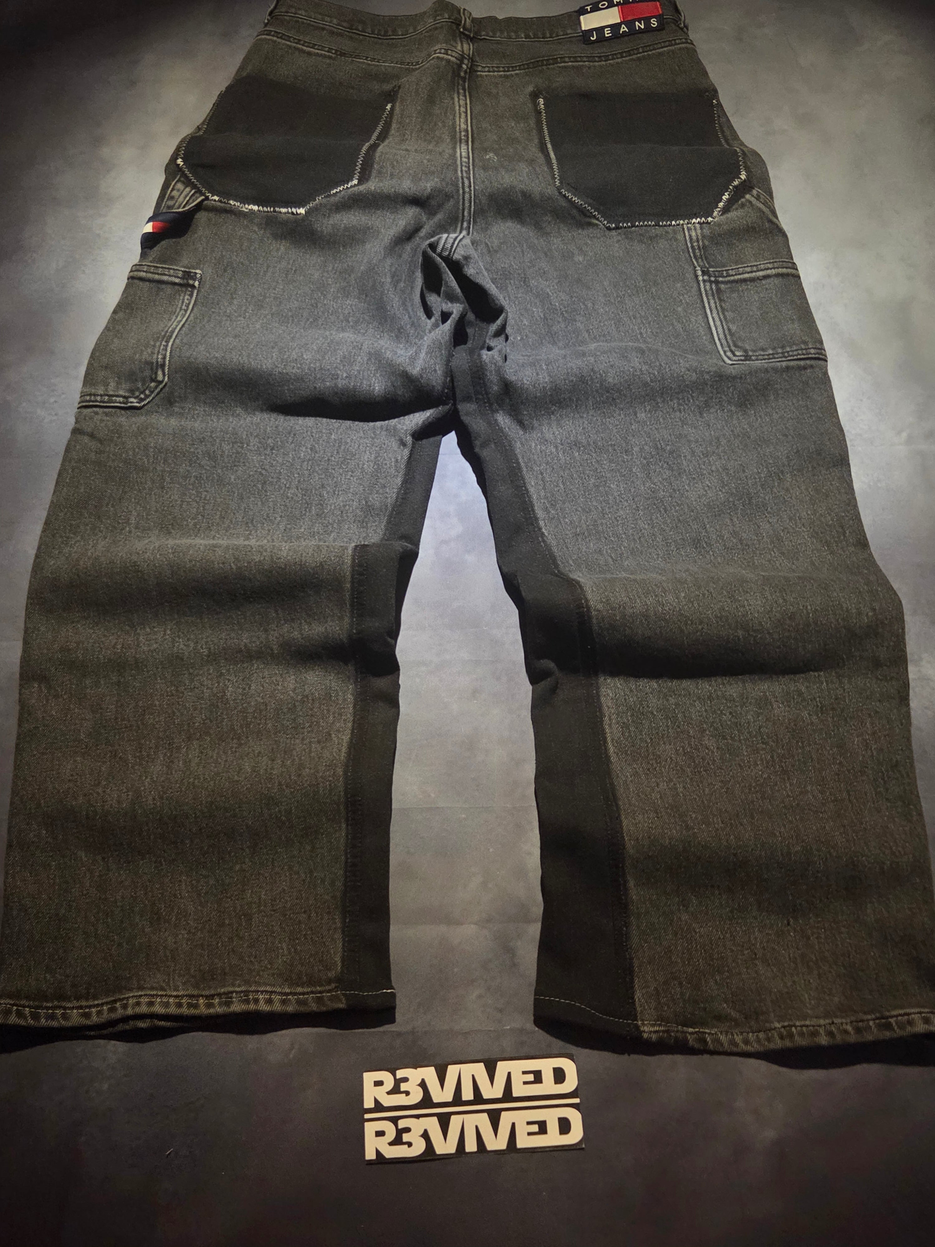 Custom R3VIVED baggy jeans "tommy hilfiger"