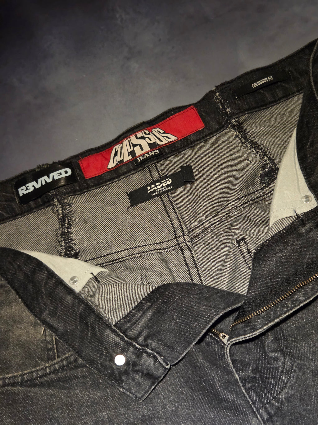 Custom R3VIVED baggy jeans "Jaded London colossus"