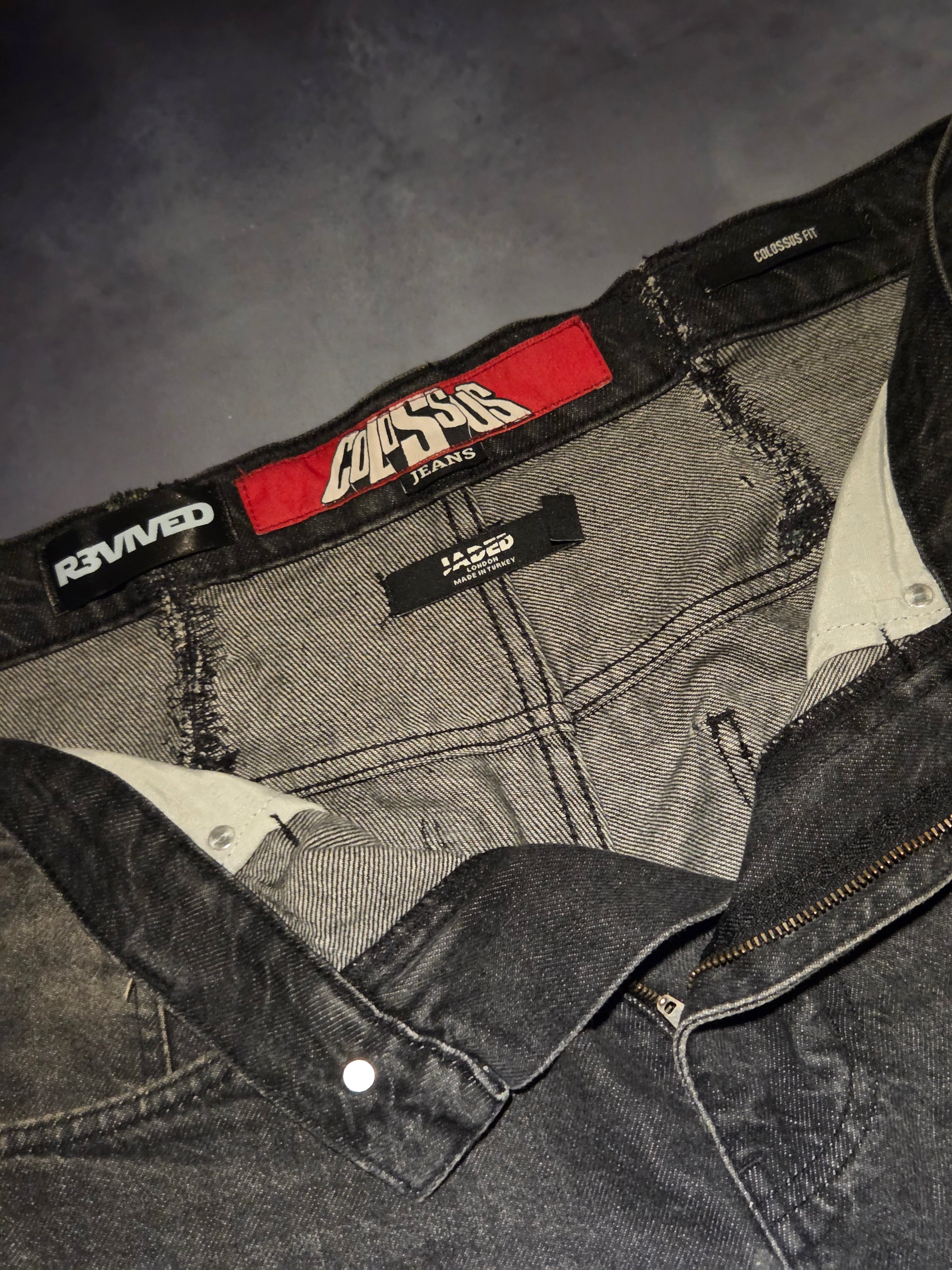 Custom R3VIVED baggy jeans "Jaded London colossus"