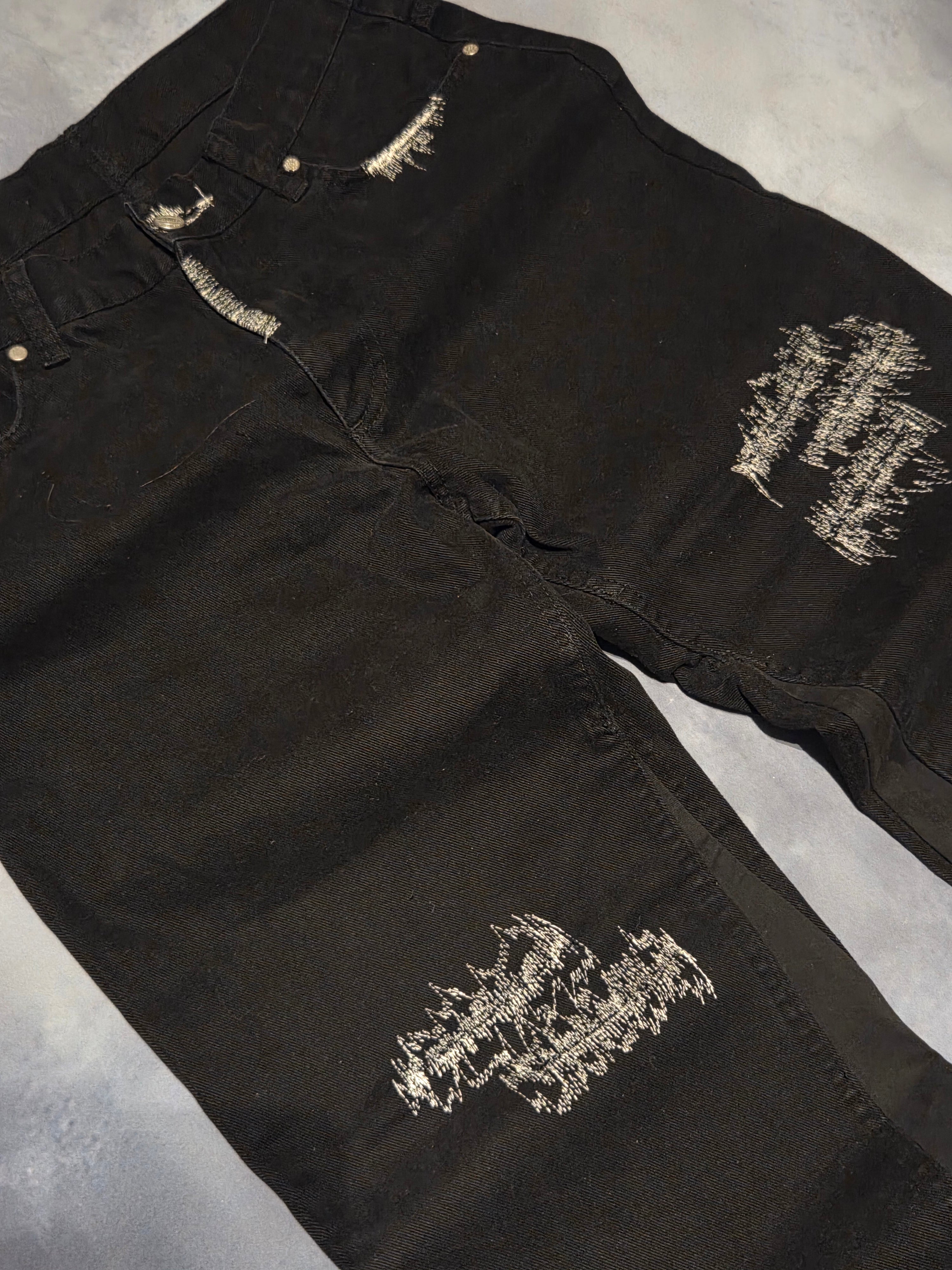 Custom reworked bootcut jeans 'lee cooper'
