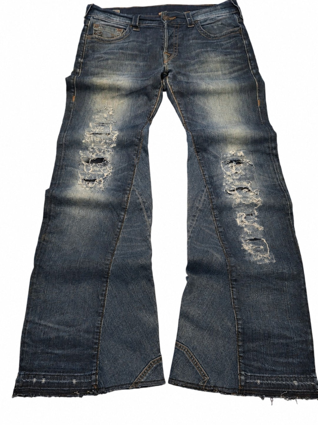 Custom bootcut jeans builder (blue)