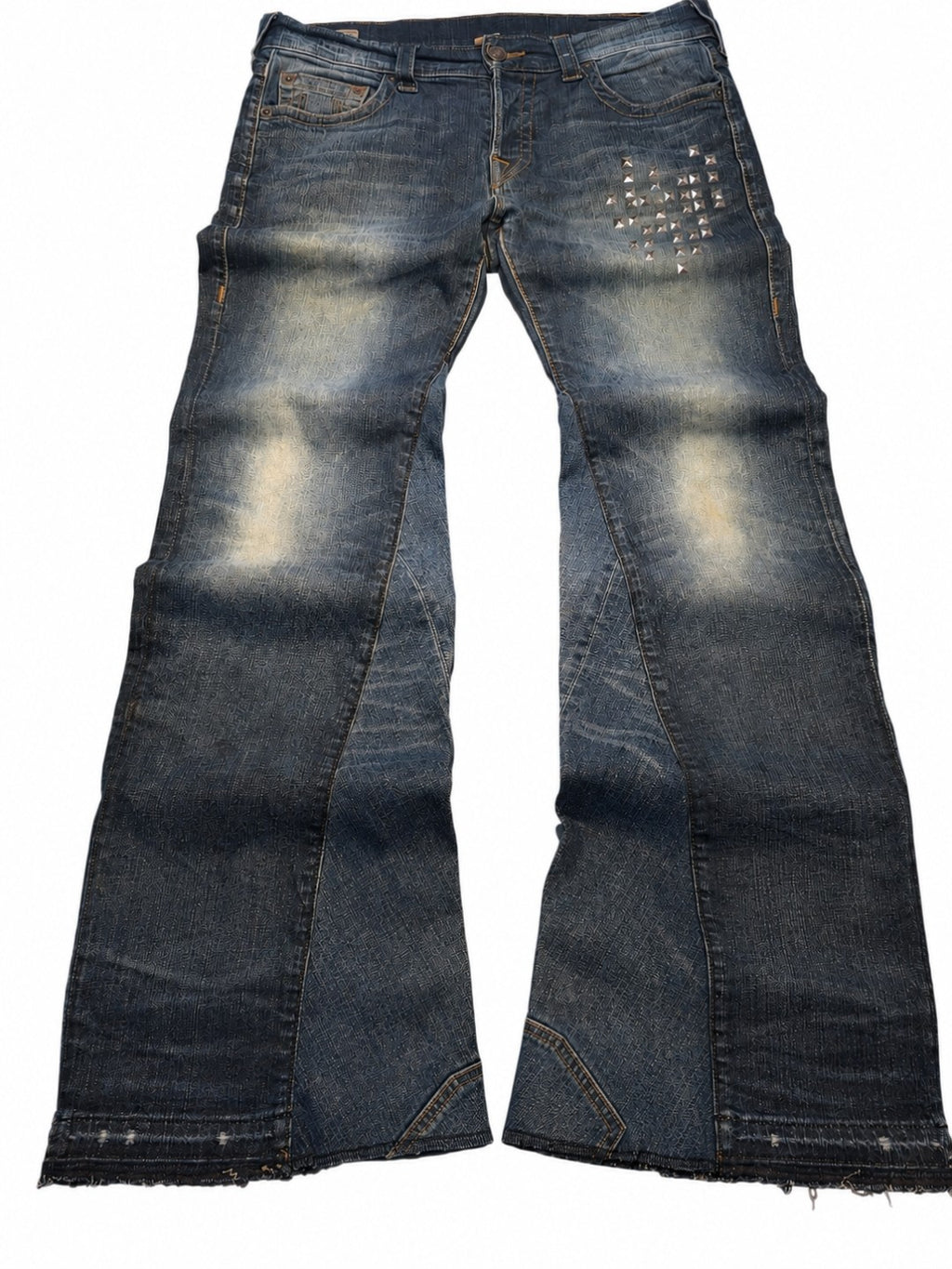 Custom bootcut jeans builder (blue)