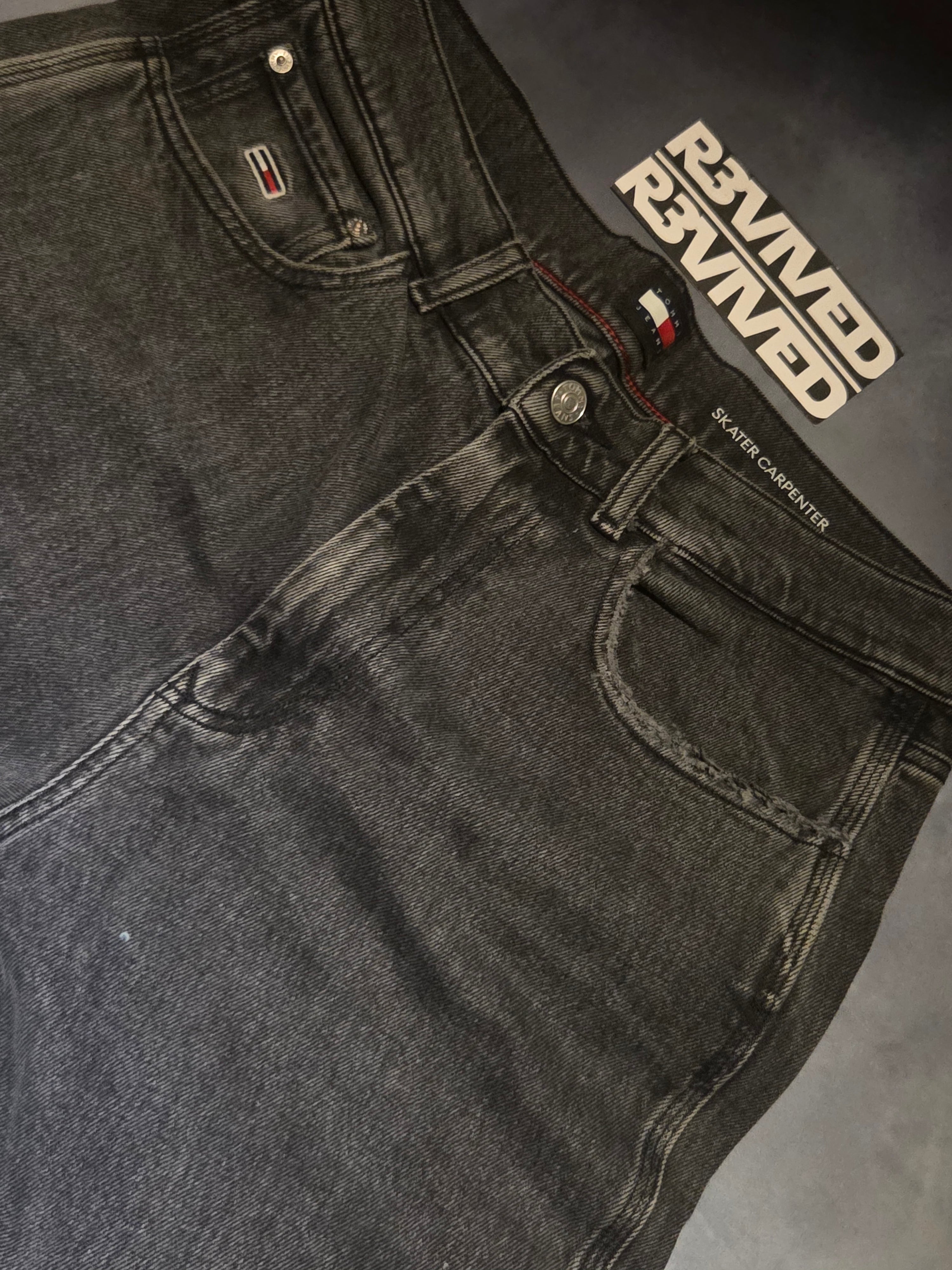 Custom R3VIVED baggy jeans "tommy hilfiger"