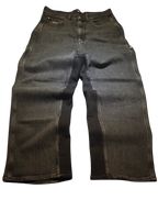R3VIVED reworked Tommy Hilfiger baggy jeans in black denim with contrasting panel detailing and a relaxed fit.