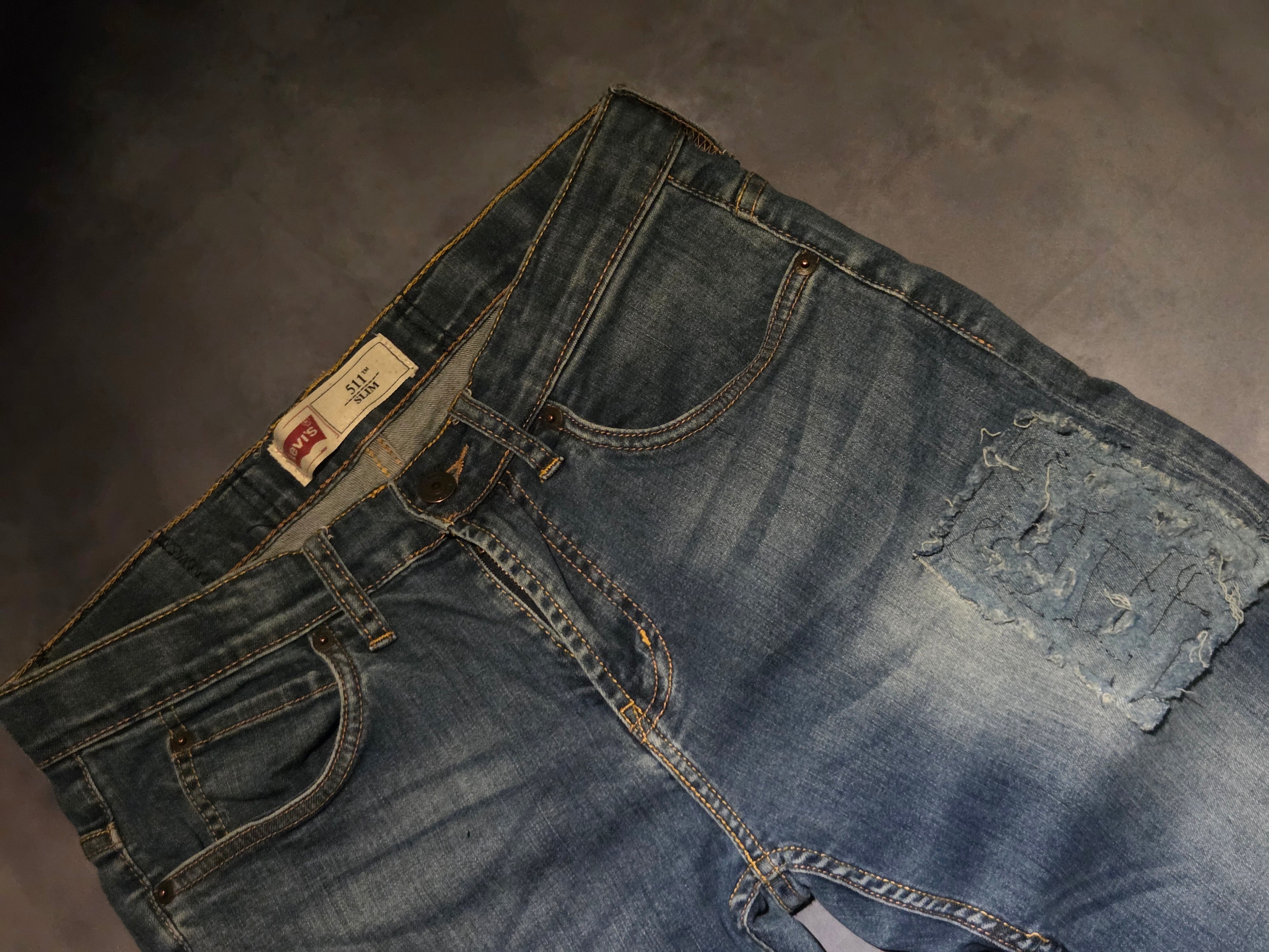 Custom R3VIVED bootcut jeans "LEVIS 511"
